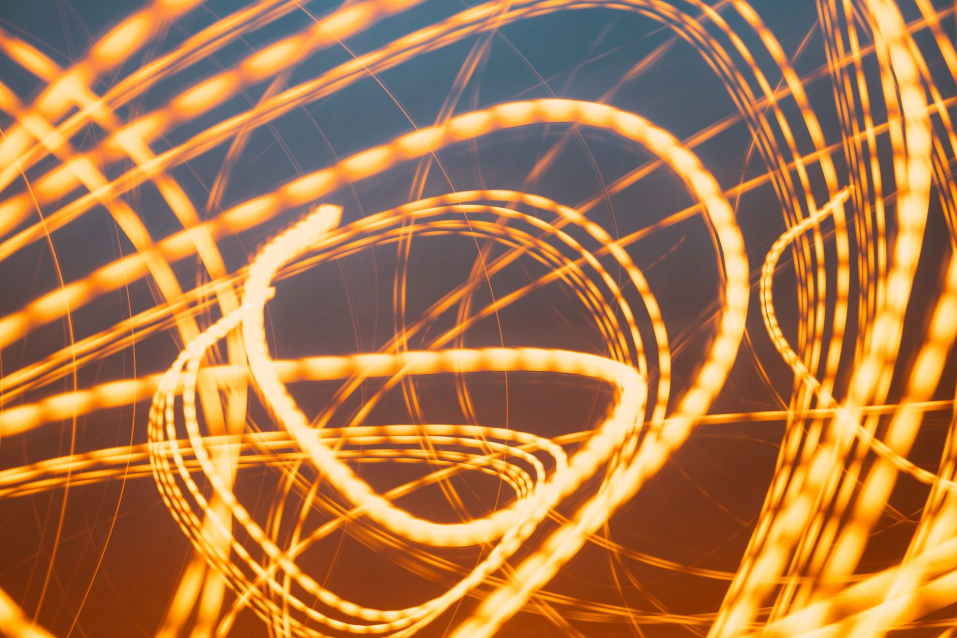 Vibrant abstract light trails captured in a creative long exposure technique.