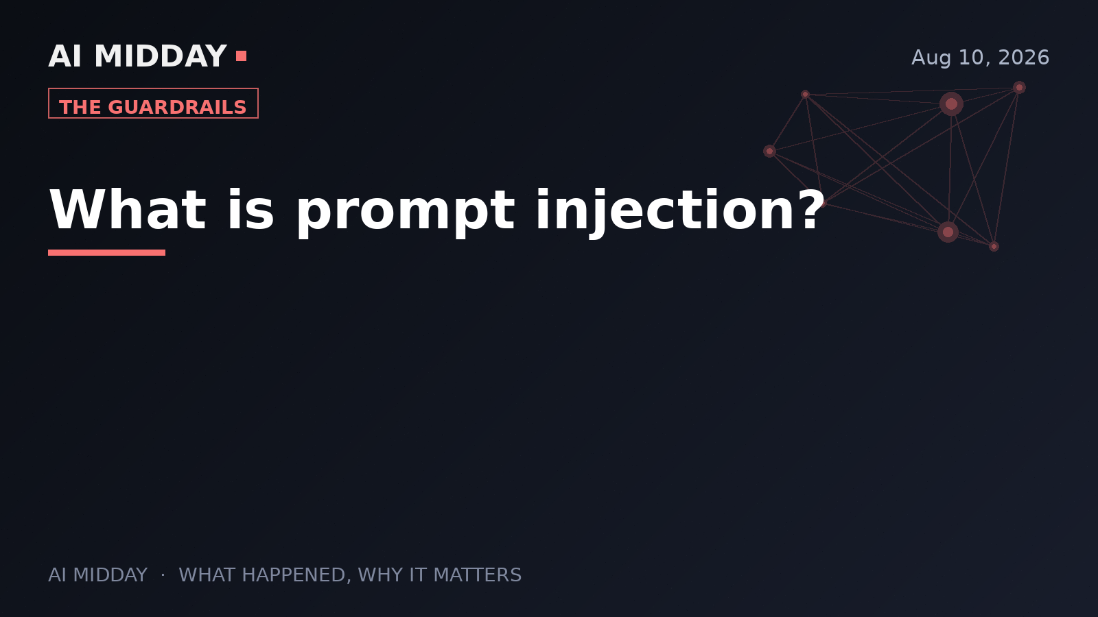 What is prompt injection?