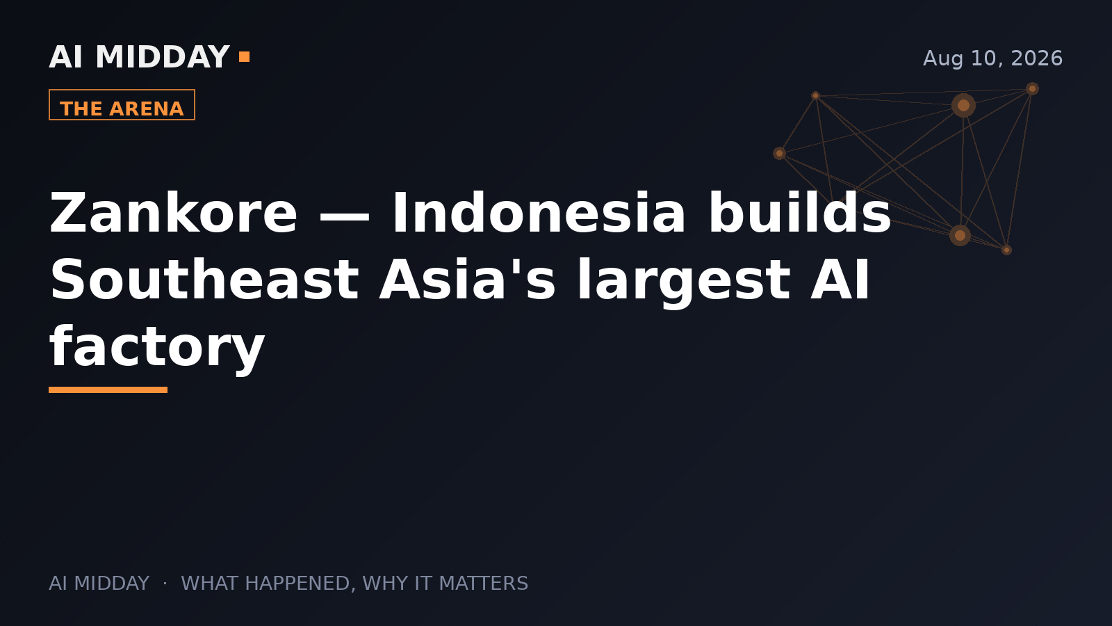 Zankore — Indonesia builds Southeast Asia's largest AI factory