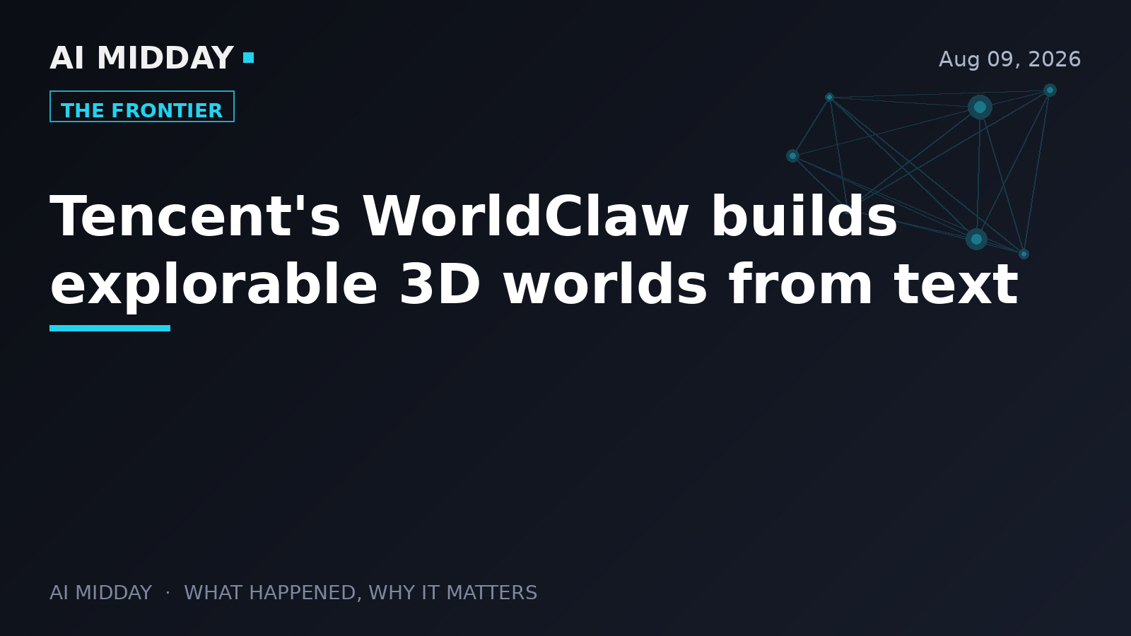 Tencent's WorldClaw builds explorable 3D worlds from text