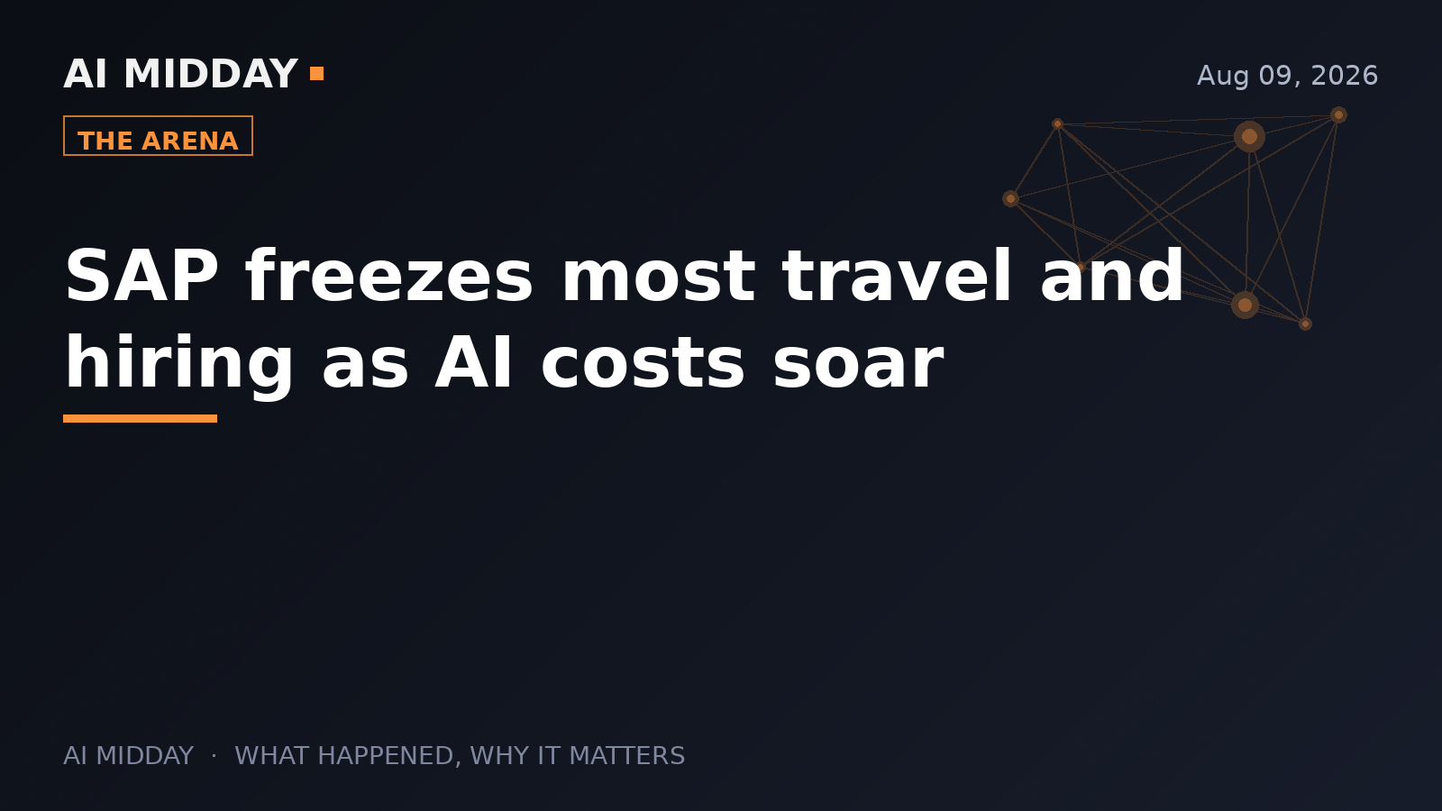 SAP freezes most travel and hiring as AI costs soar