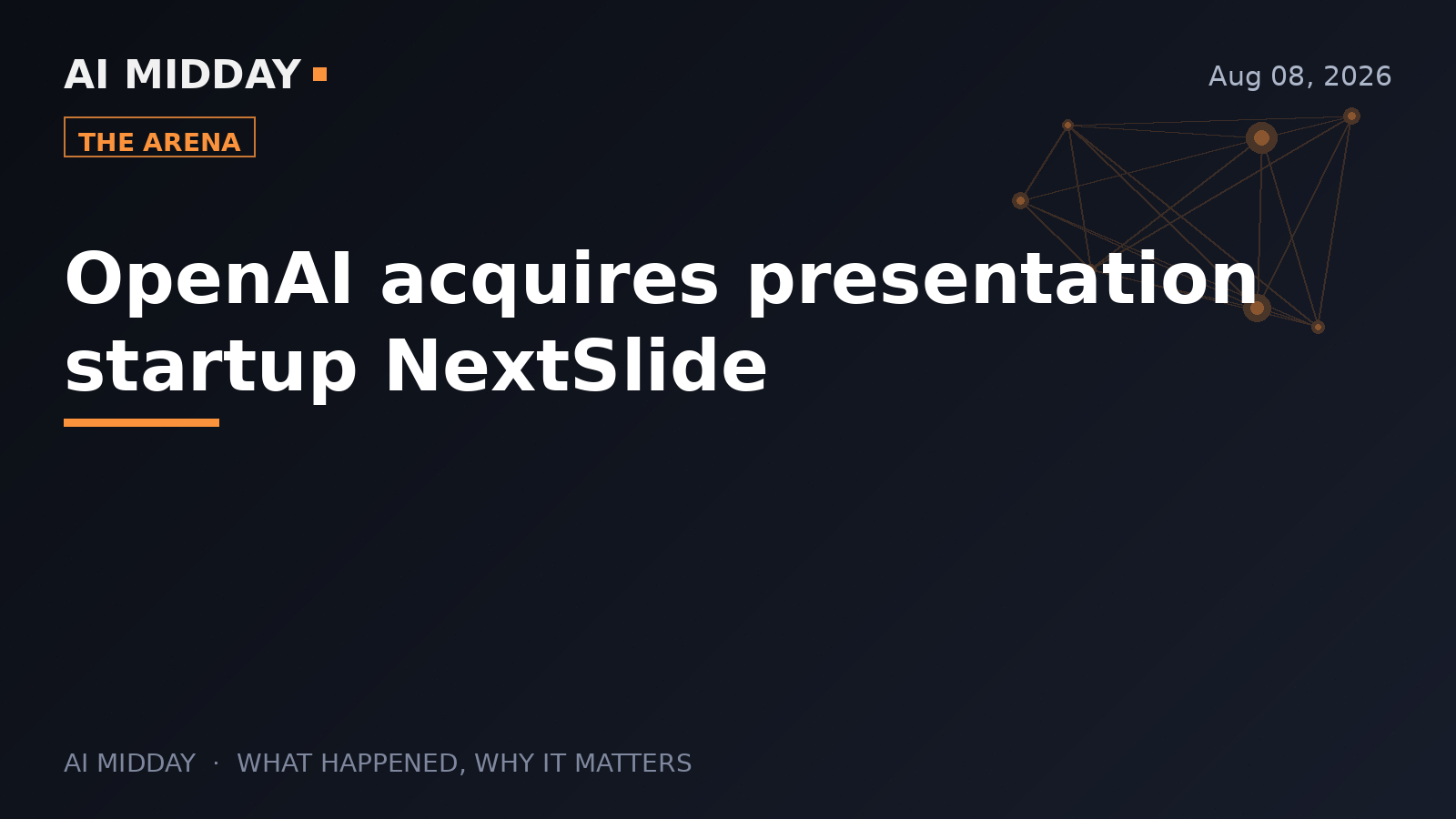 OpenAI acquires presentation startup NextSlide
