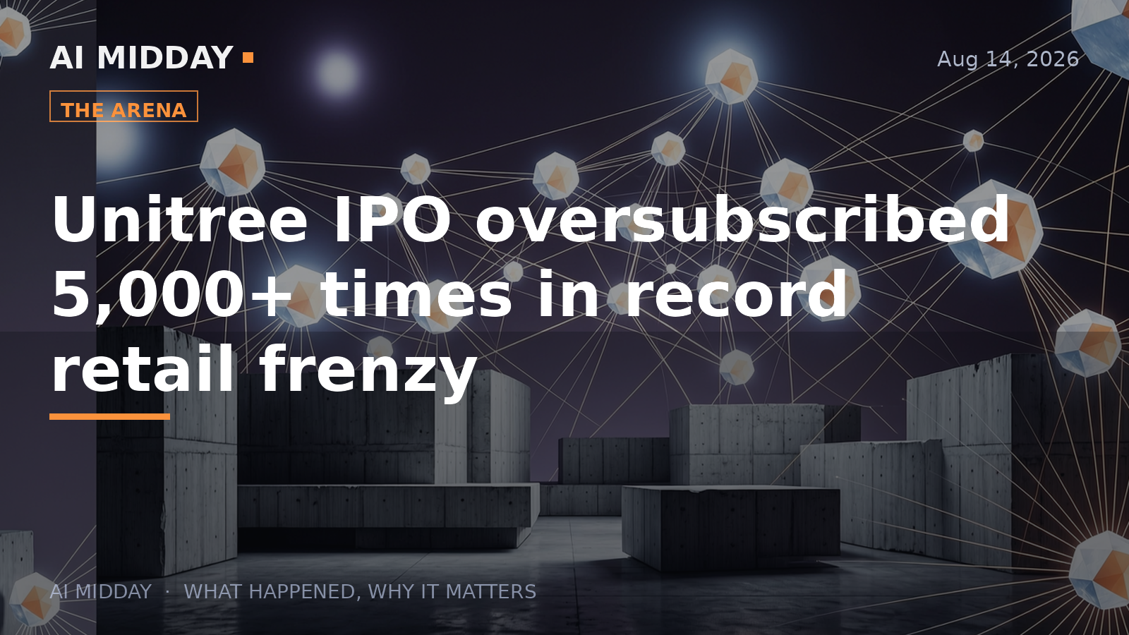 Unitree IPO oversubscribed 5,000+ times in record retail frenzy