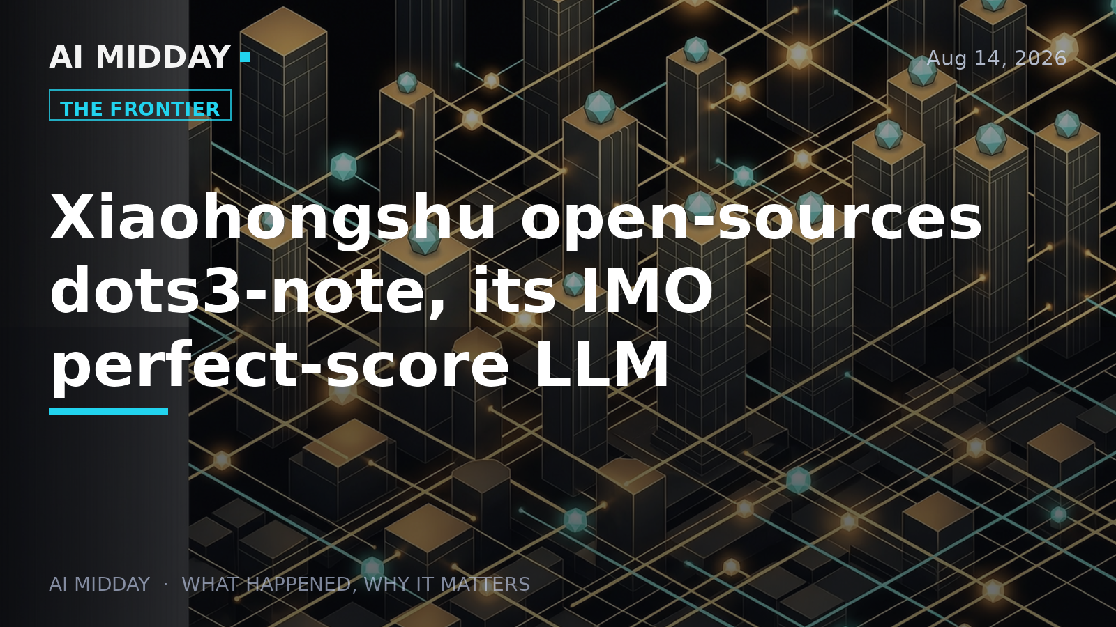 Xiaohongshu open-sources dots3-note, its IMO perfect-score LLM