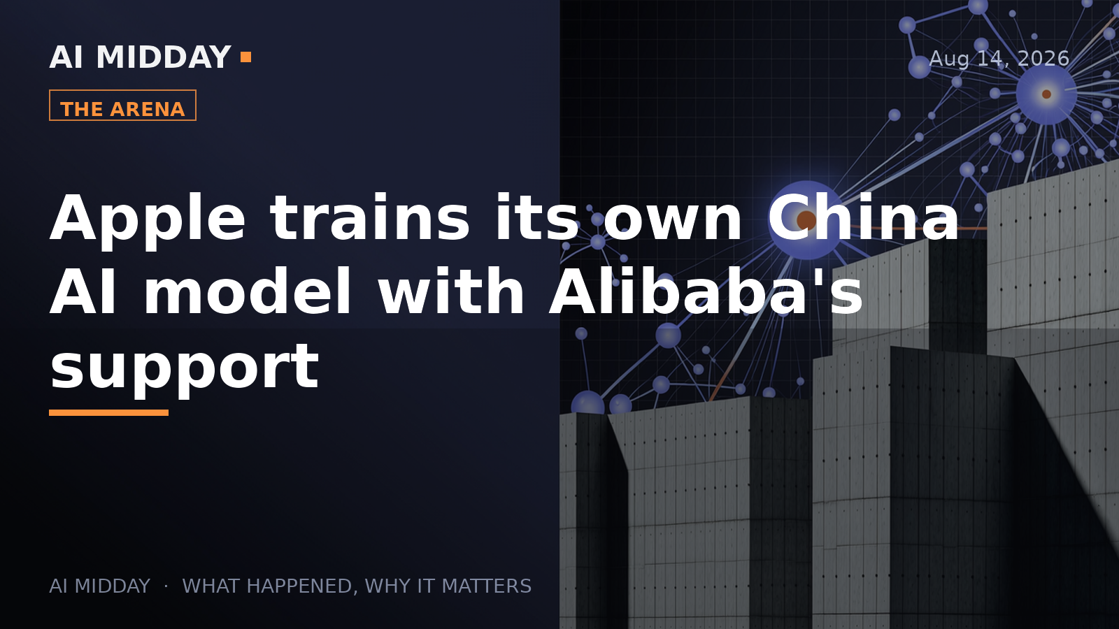 Apple trains its own China AI model with Alibaba's support
