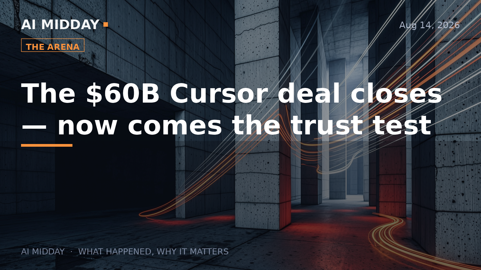 The $60B Cursor deal closes — now comes the trust test
