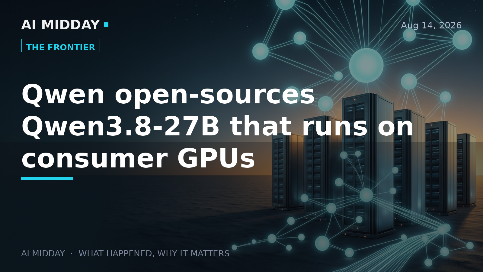 Qwen open-sources Qwen3.8-27B that runs on consumer GPUs