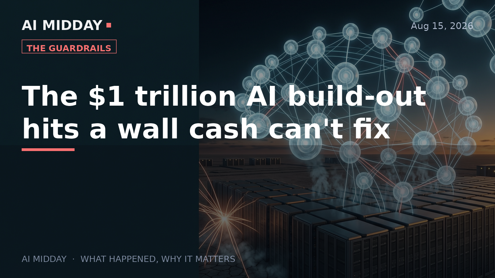 The $1 trillion AI build-out hits a wall cash can't fix