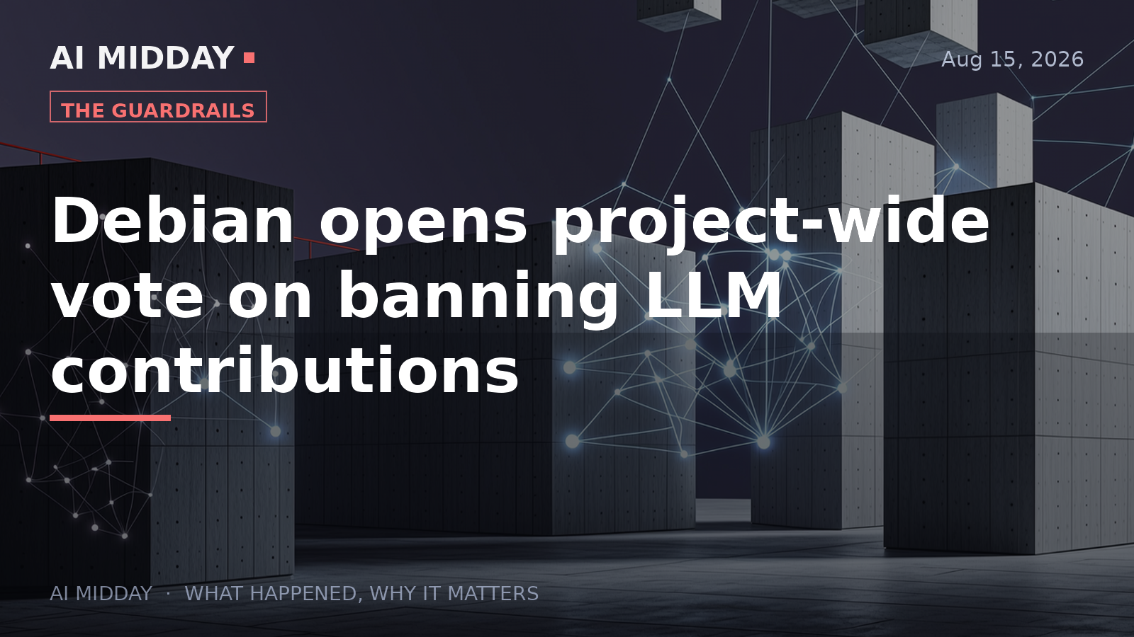 Debian opens project-wide vote on banning LLM contributions