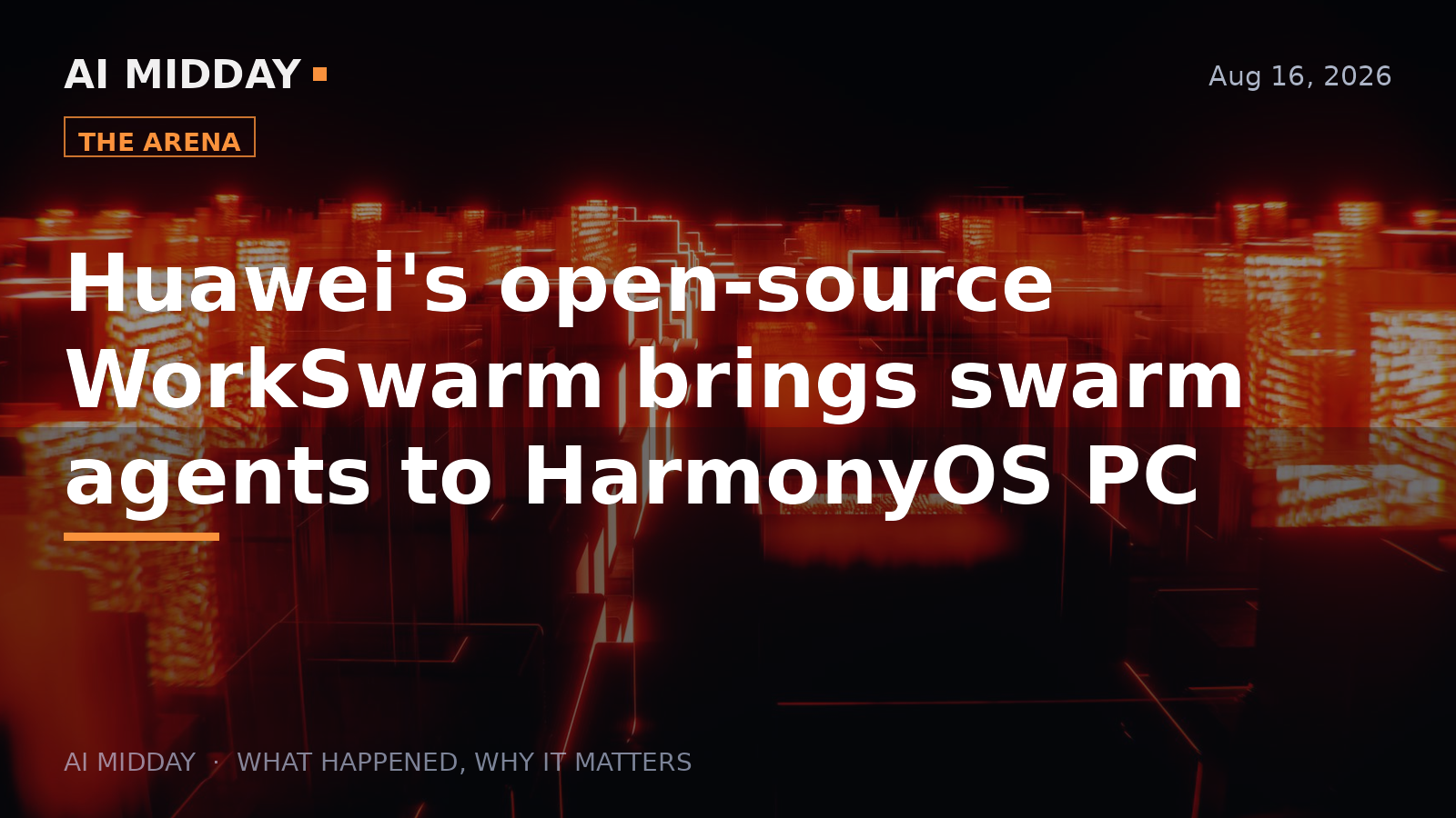 Huawei's open-source WorkSwarm brings swarm agents to HarmonyOS PC