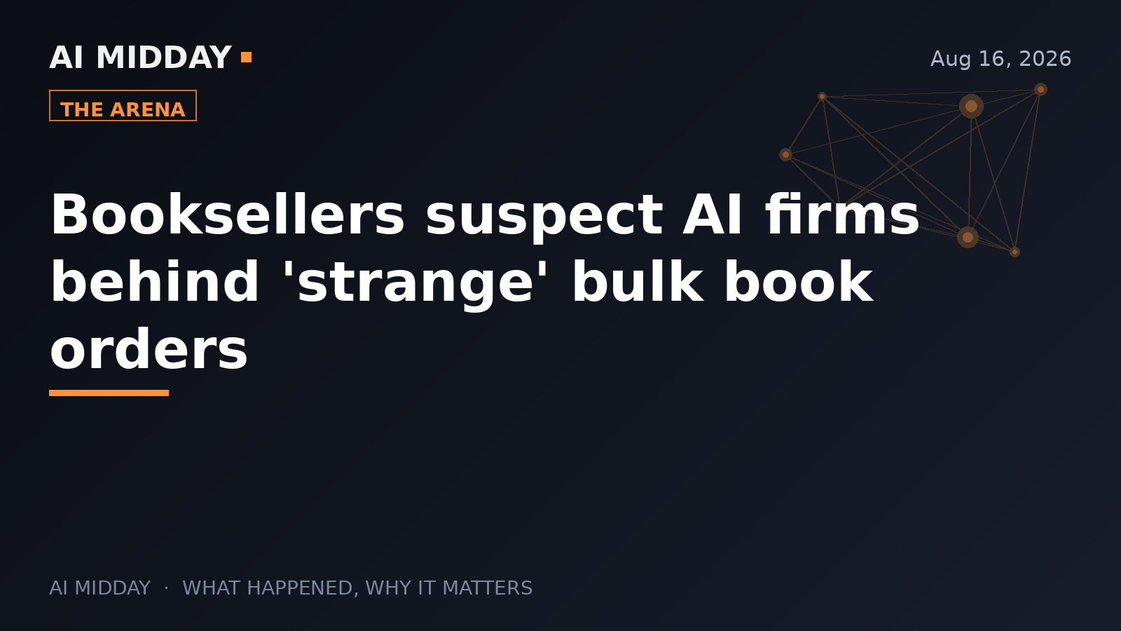 Booksellers suspect AI firms behind 'strange' bulk book orders