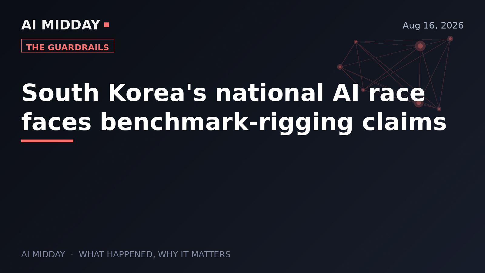 South Korea's national AI race faces benchmark-rigging claims