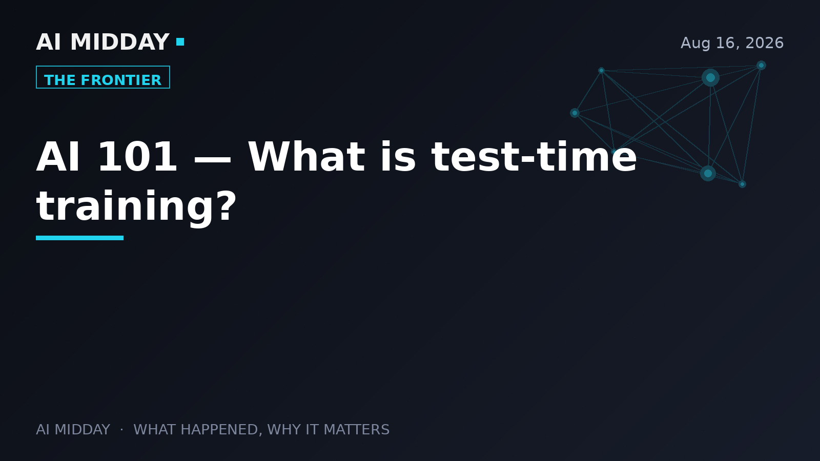 AI 101 — What is test-time training?