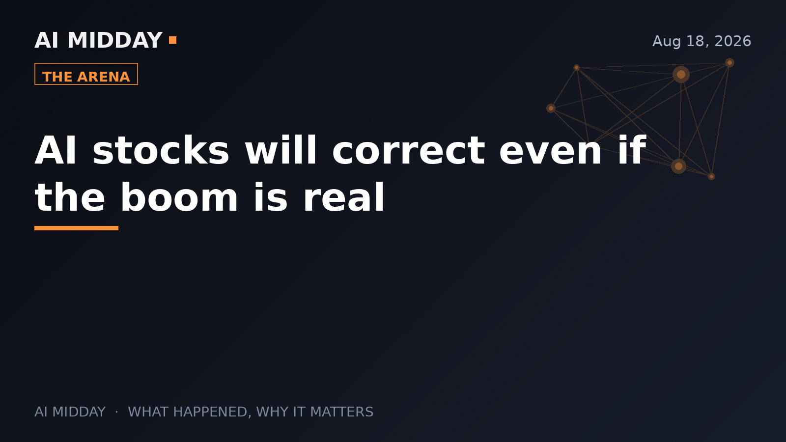 AI stocks will correct even if the boom is real
