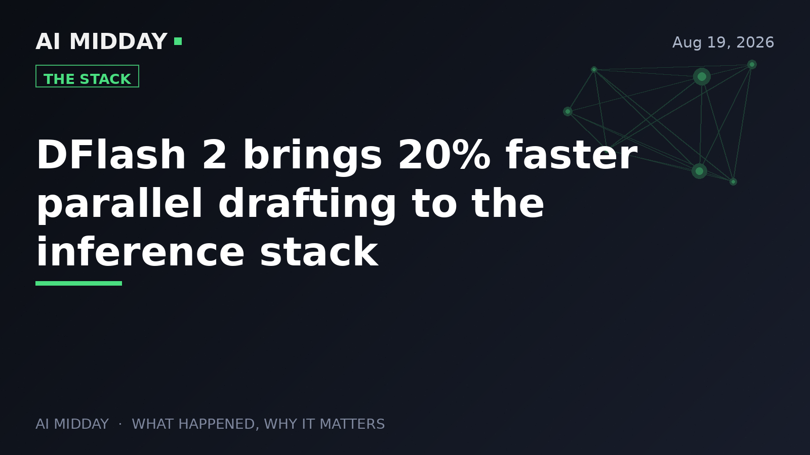DFlash 2 brings 20% faster parallel drafting to the inference stack