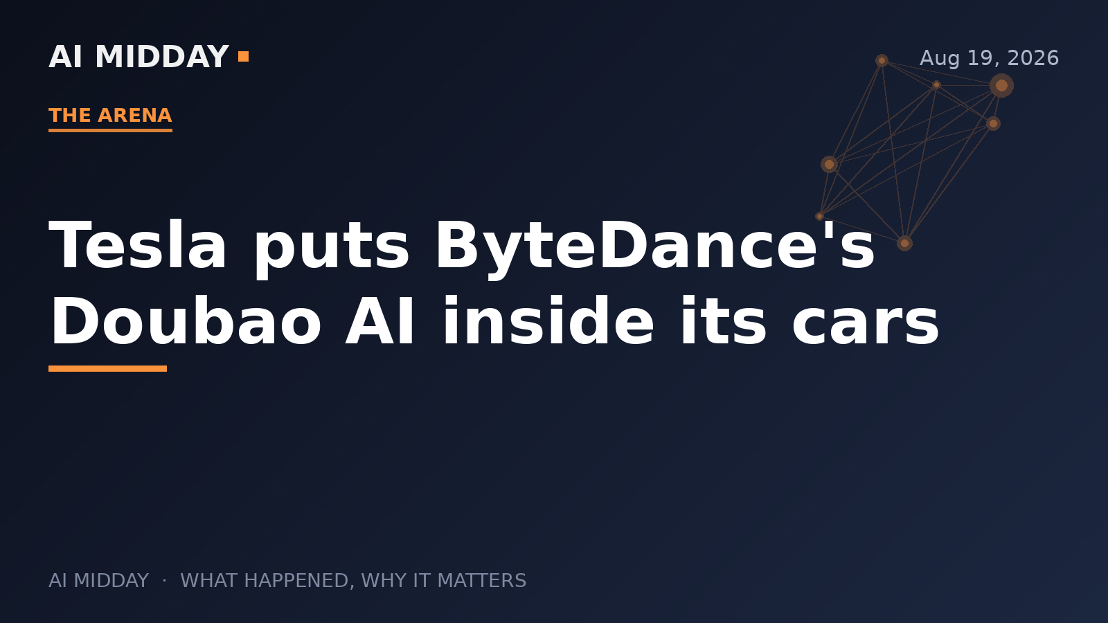 Tesla puts ByteDance's Doubao AI inside its cars