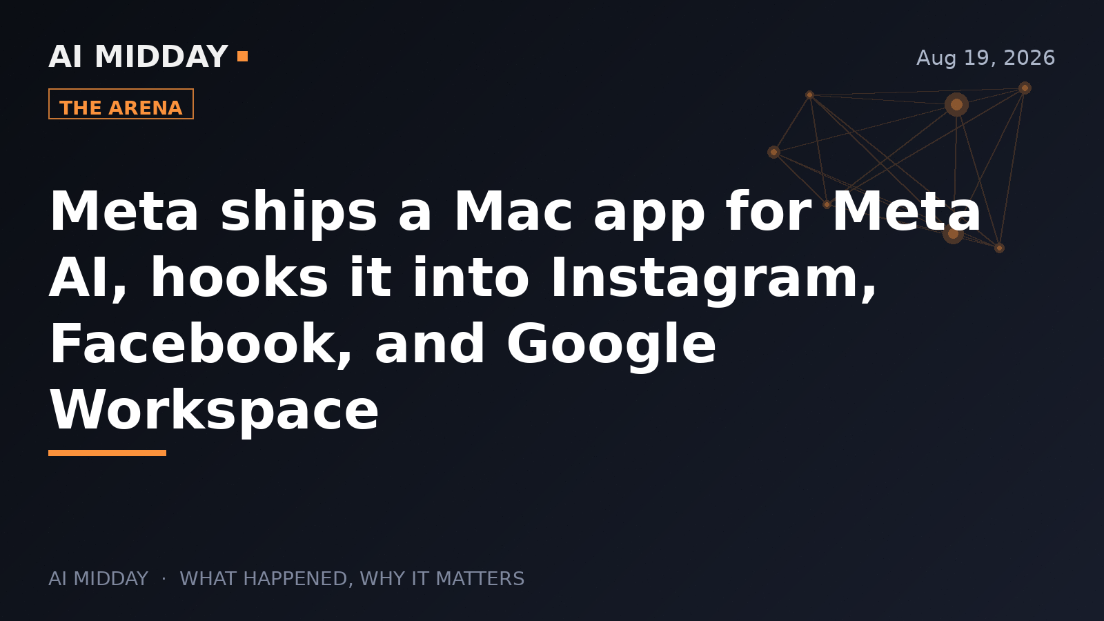 Meta ships a Mac app for Meta AI, hooks it into Instagram, Facebook, and Google Workspace