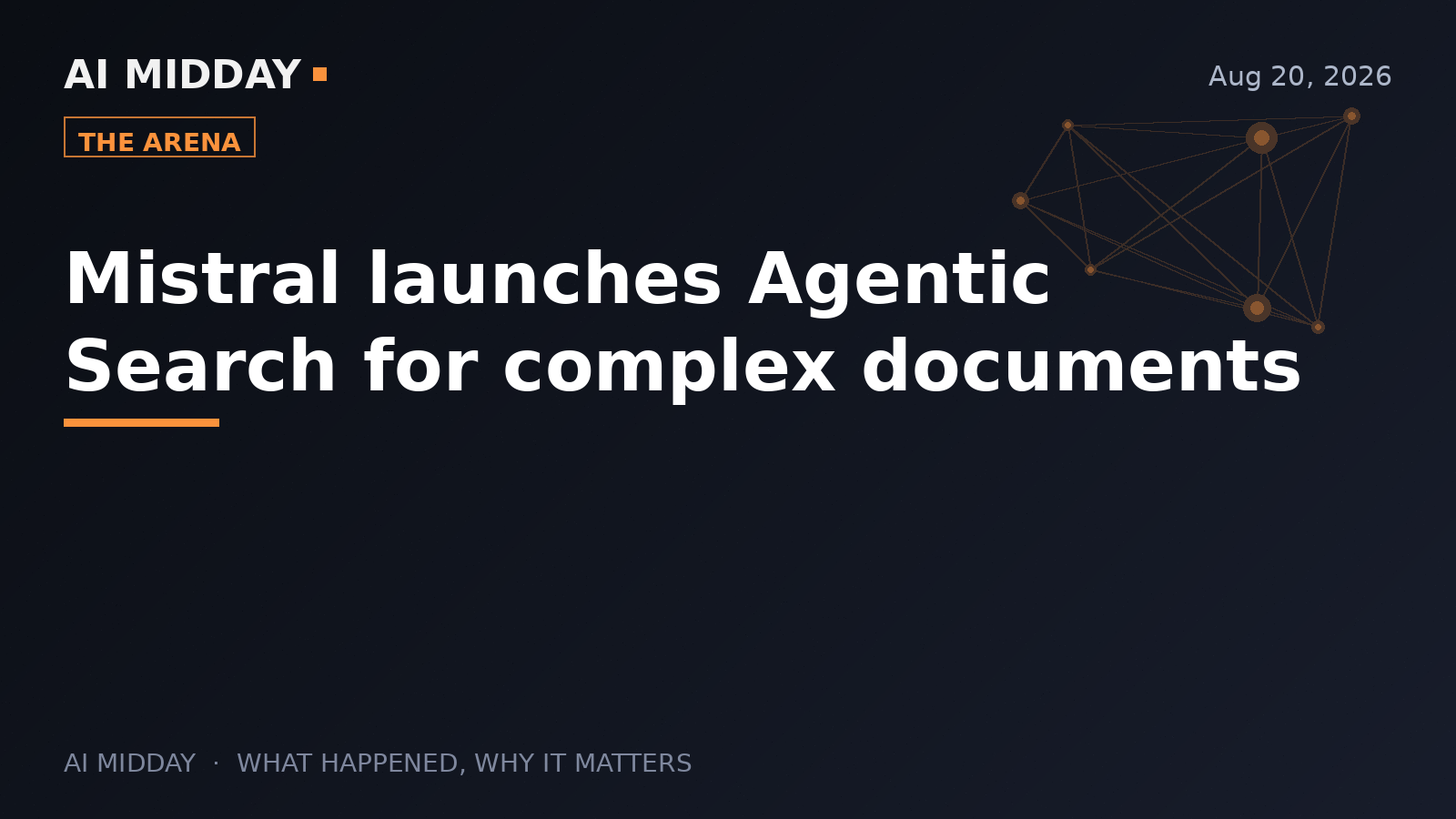 Mistral launches Agentic Search for complex documents