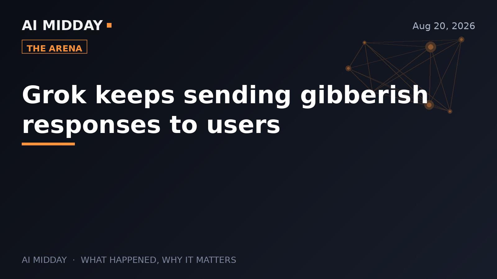 Grok keeps sending gibberish responses to users