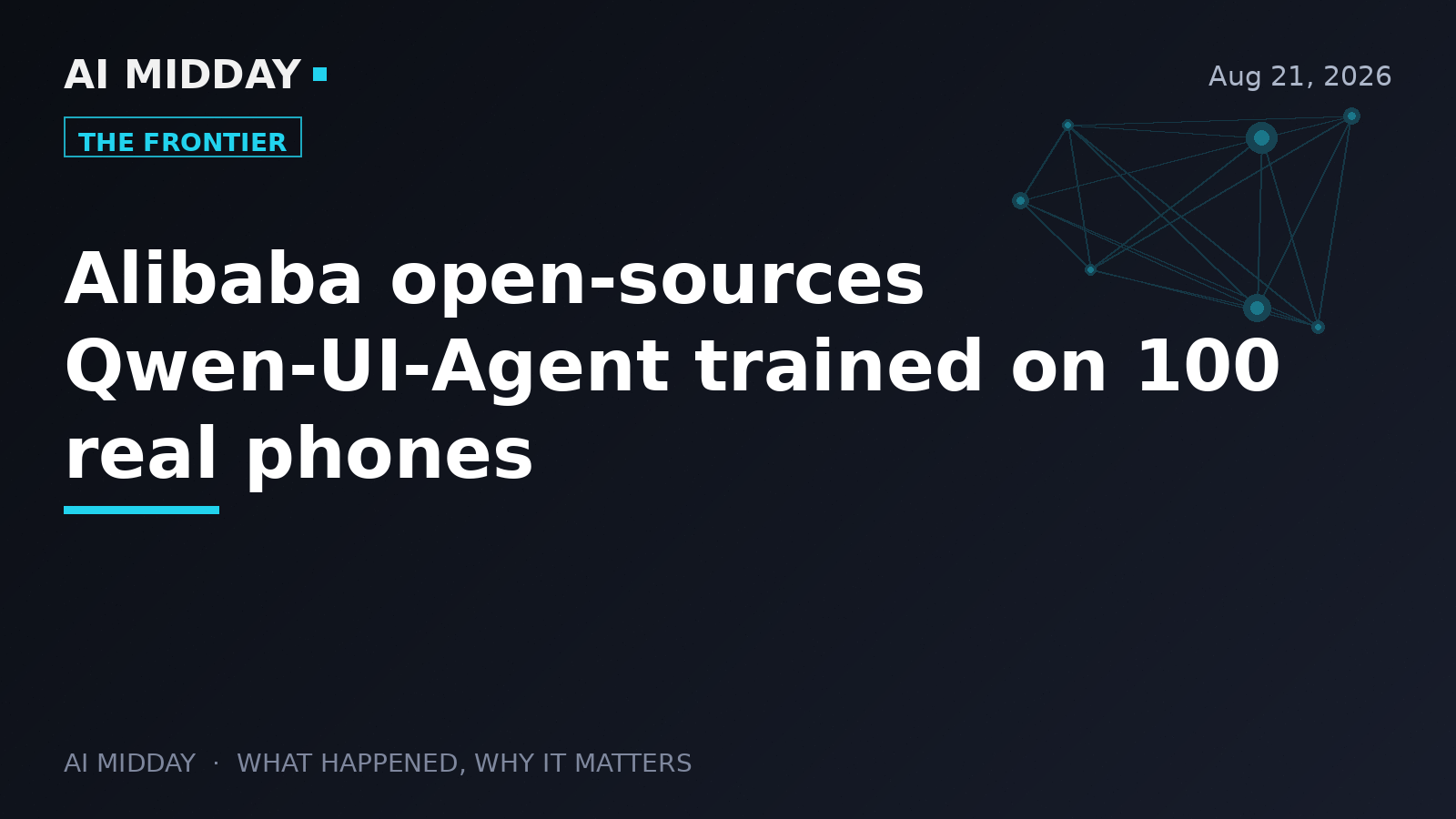 Alibaba open-sources Qwen-UI-Agent trained on 100 real phones