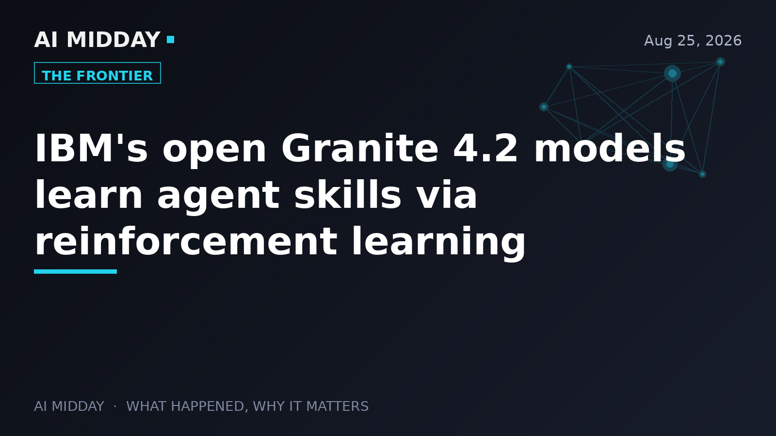 IBM's open Granite 4.2 models learn agent skills via reinforcement learning