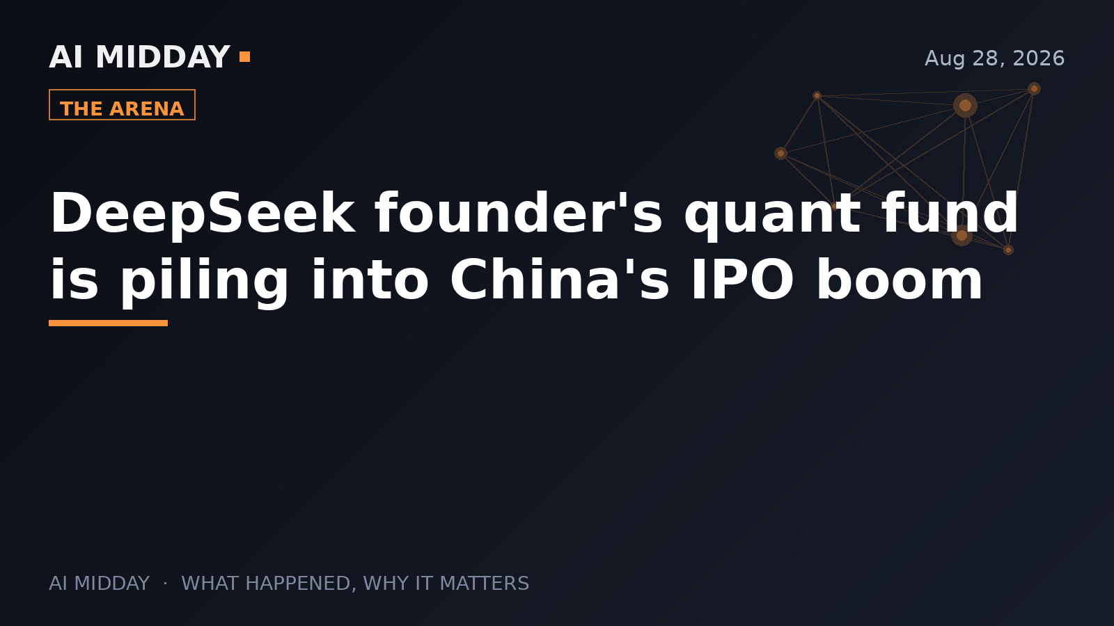 DeepSeek founder's quant fund is piling into China's IPO boom
