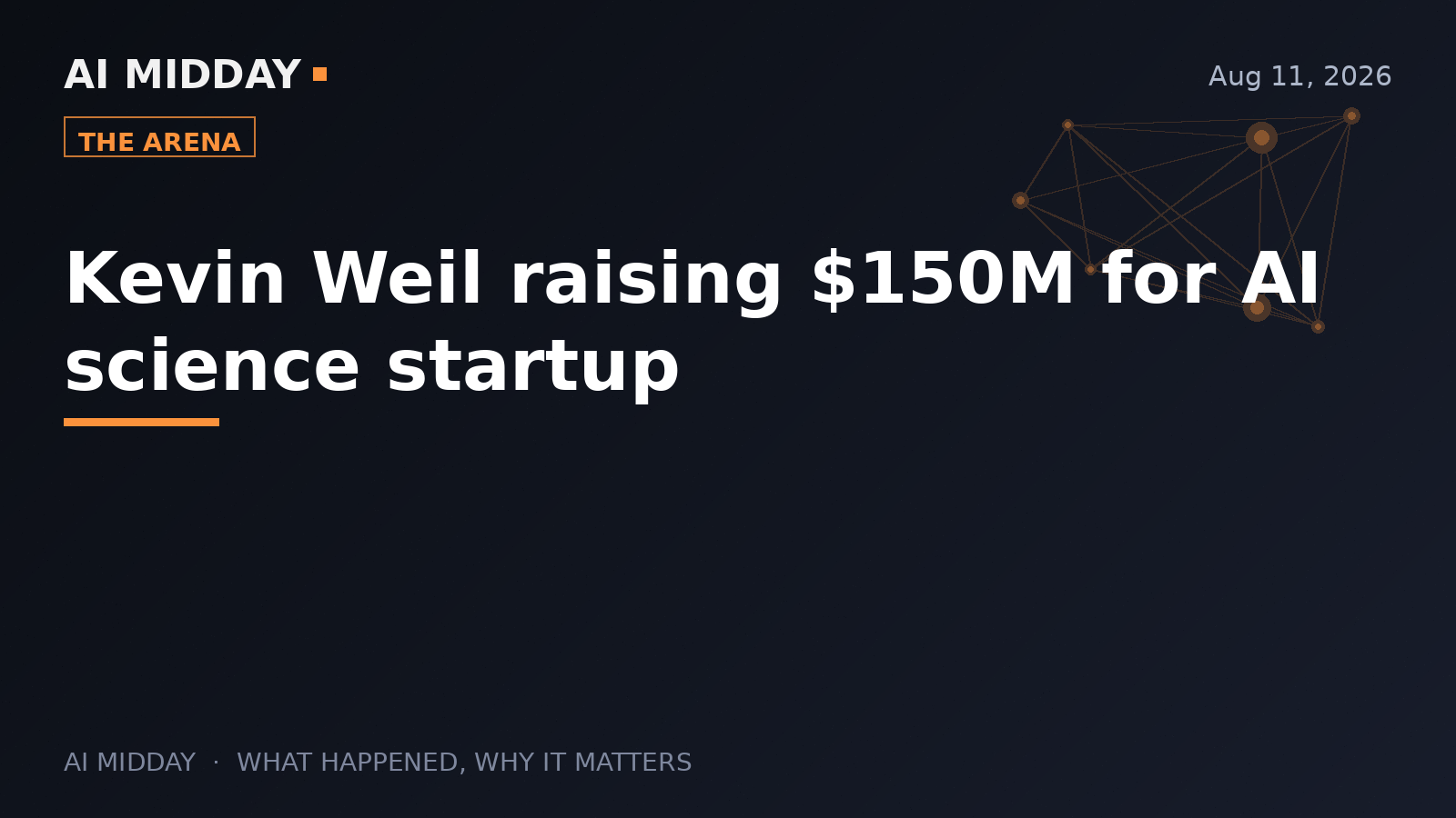 Kevin Weil raising $150M for AI science startup