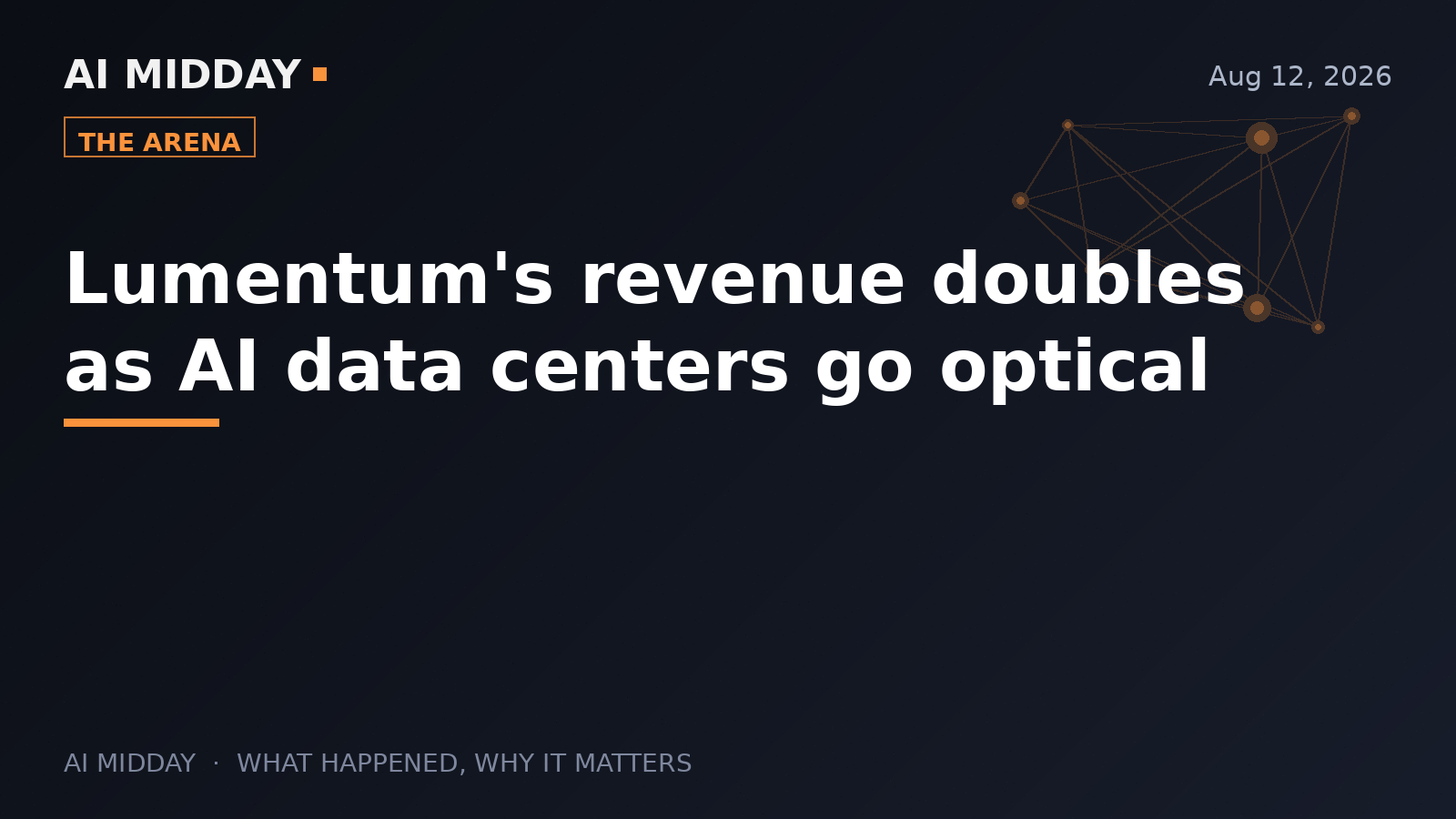 Lumentum's revenue doubles as AI data centers go optical