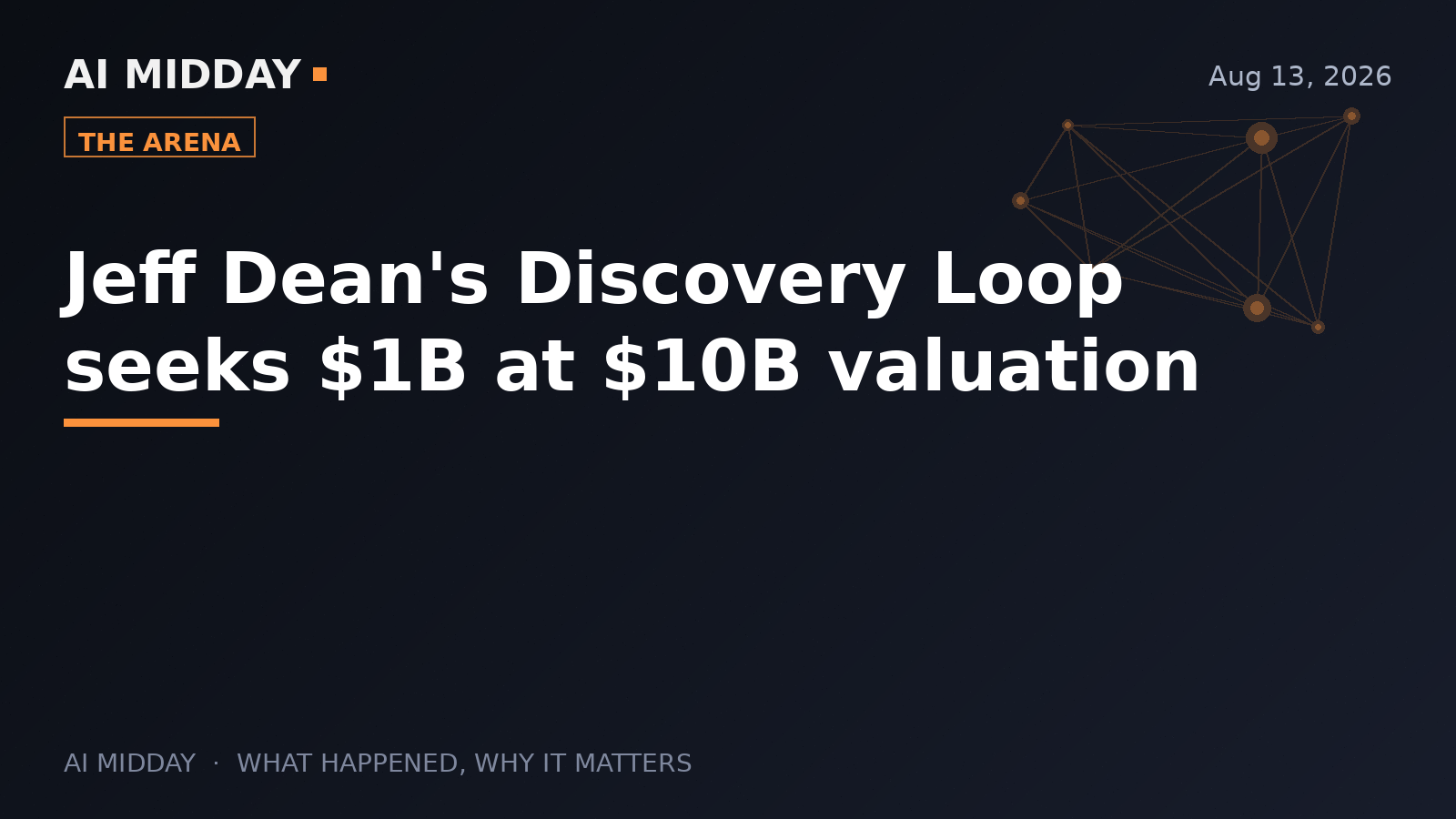 Jeff Dean's Discovery Loop seeks $1B at $10B valuation