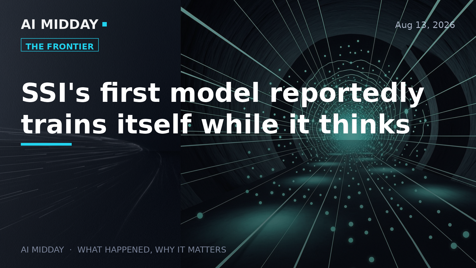 SSI's first model reportedly trains itself while it thinks