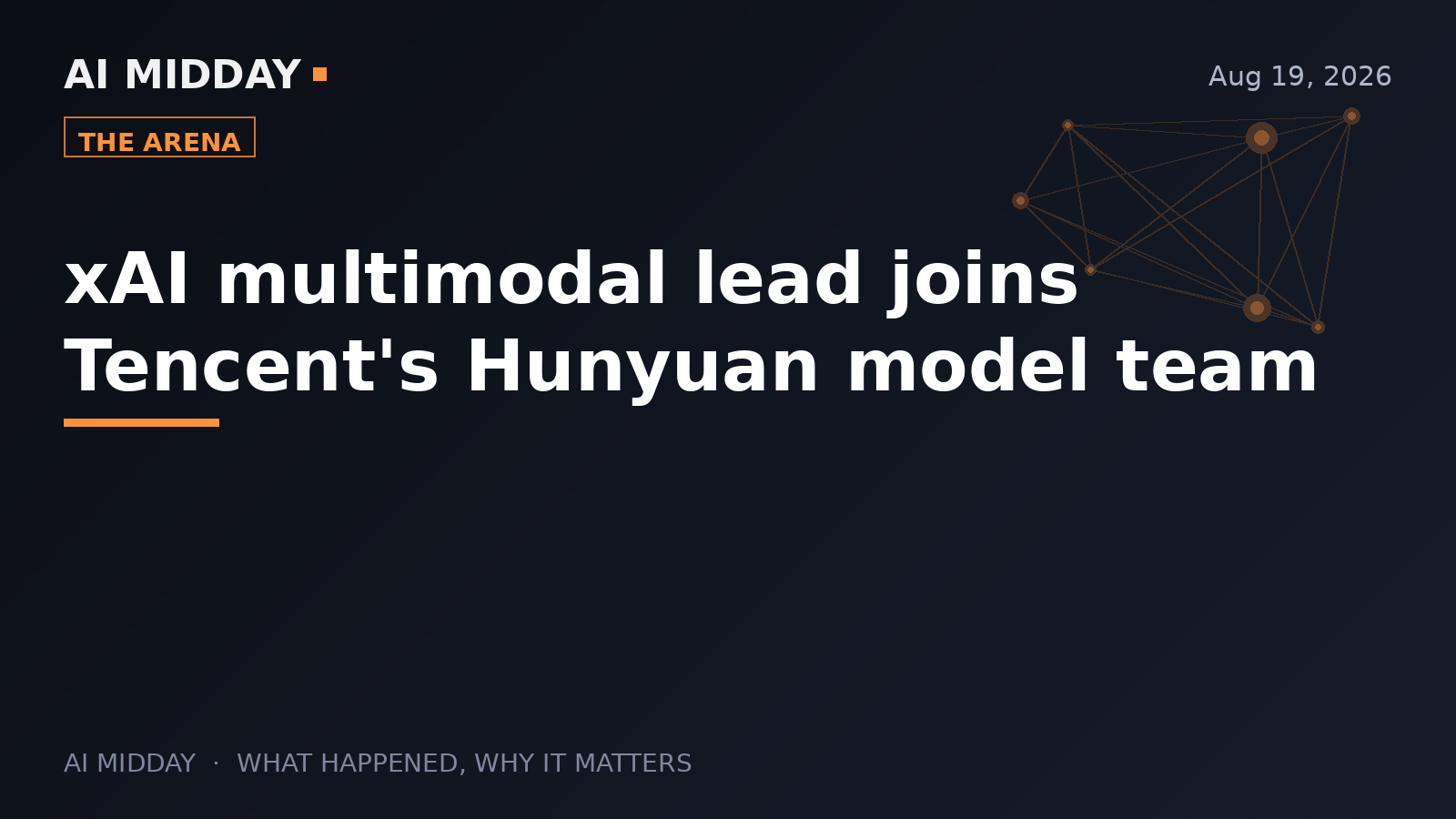 xAI multimodal lead joins Tencent's Hunyuan model team