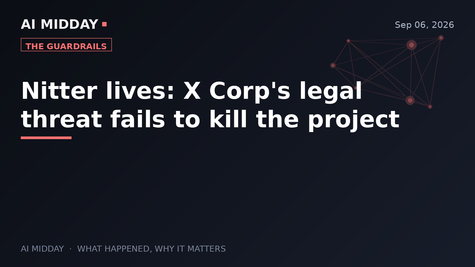 Nitter lives: X Corp's legal threat fails to kill the project