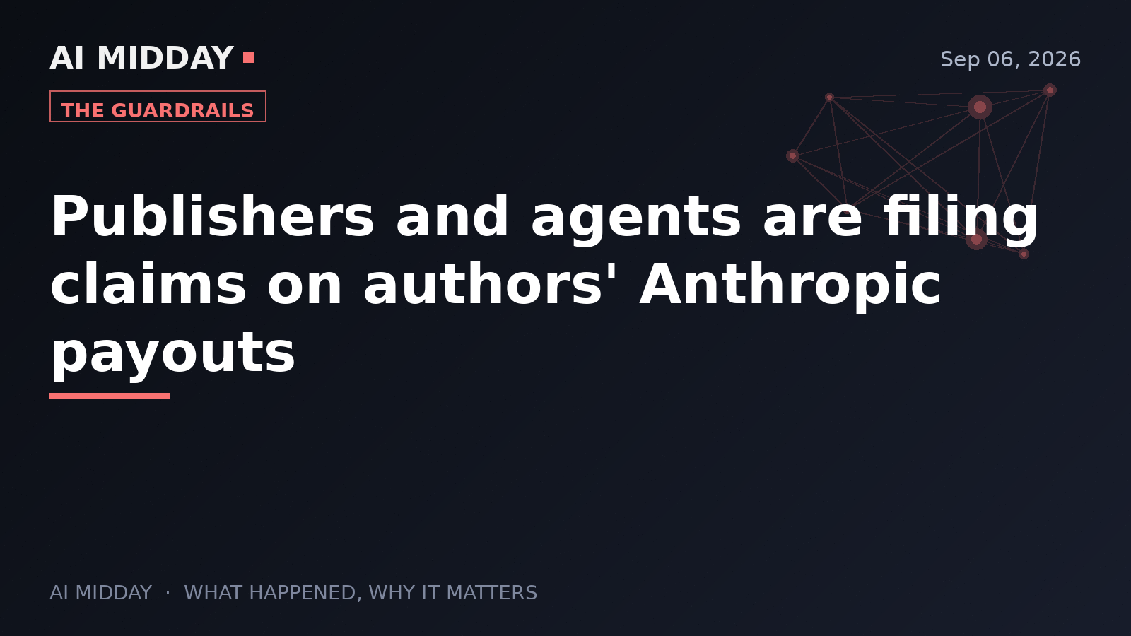 Publishers and agents are filing claims on authors' Anthropic payouts