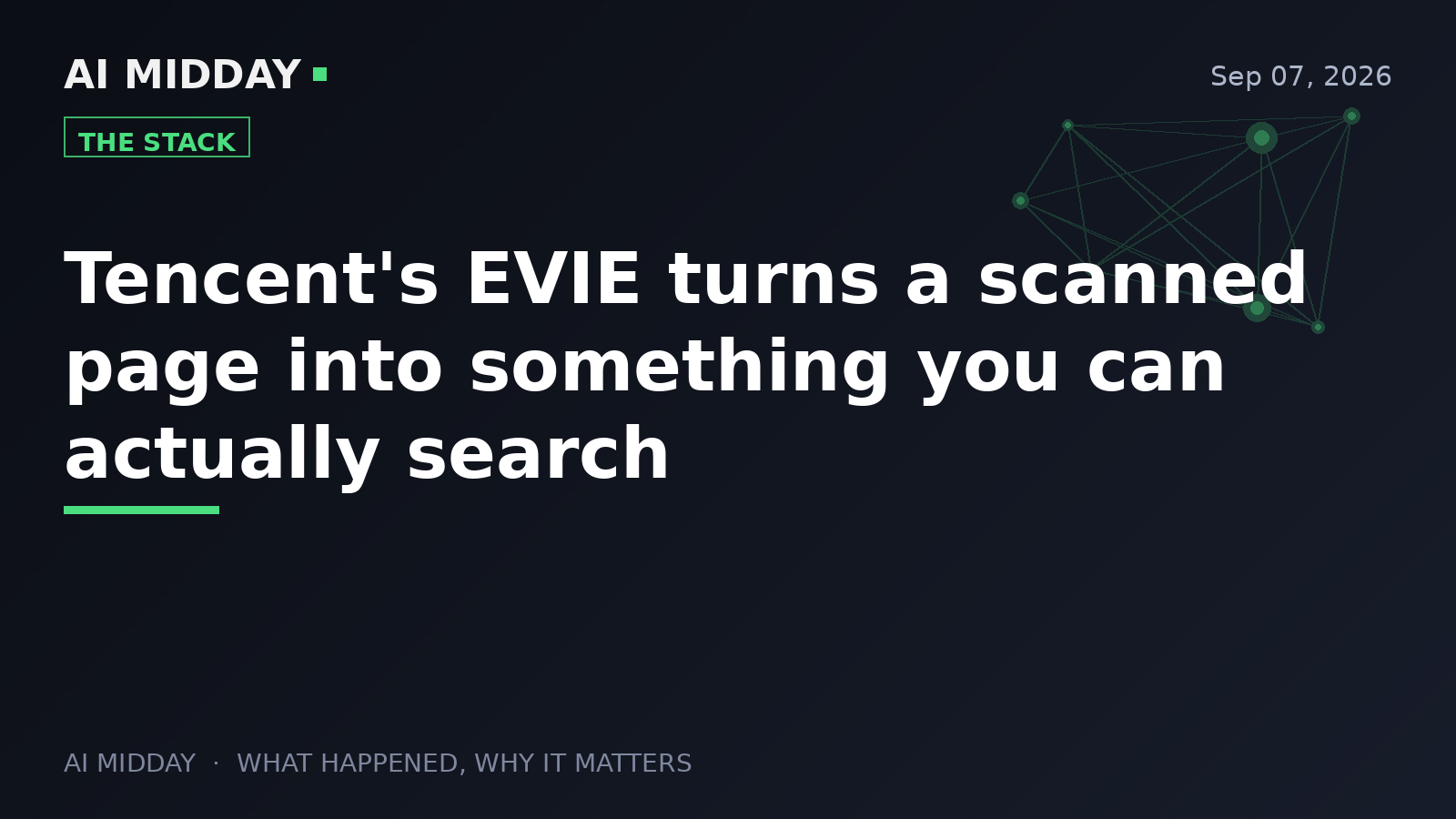 Tencent's EVIE turns a scanned page into something you can actually search