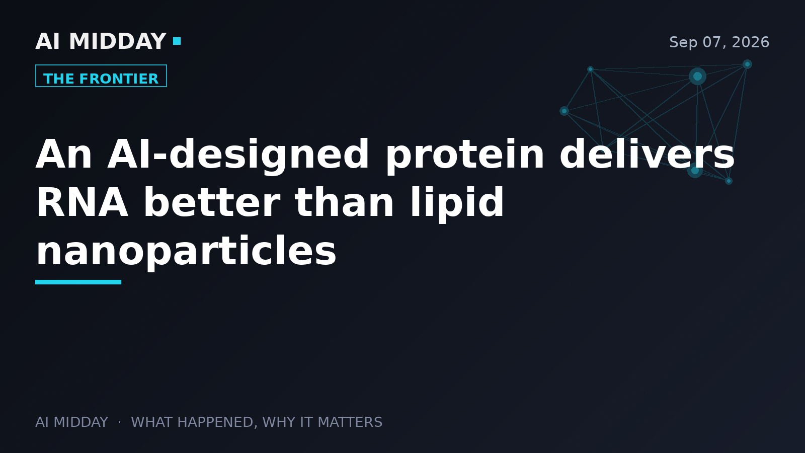 An AI-designed protein delivers RNA better than lipid nanoparticles