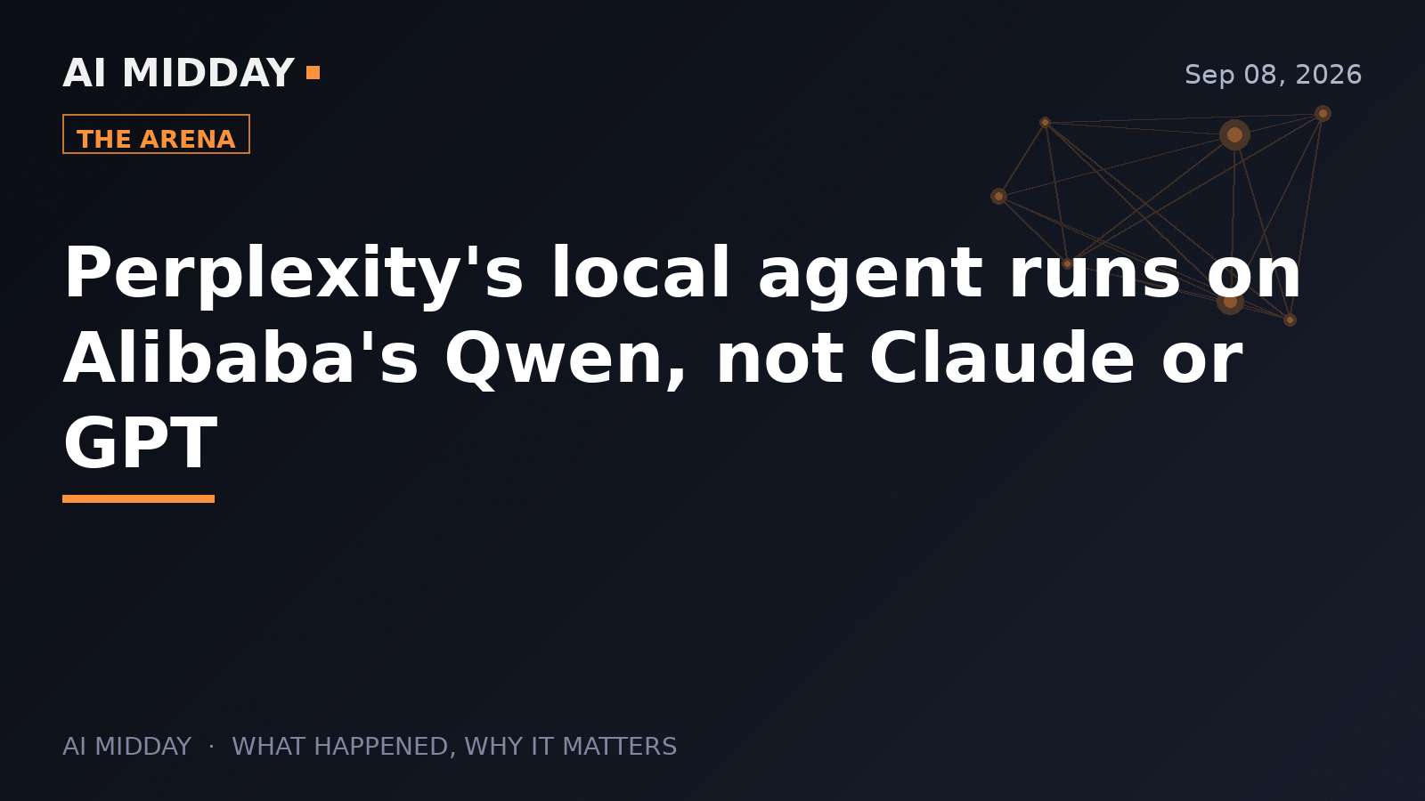 Perplexity's local agent runs on Alibaba's Qwen, not Claude or GPT