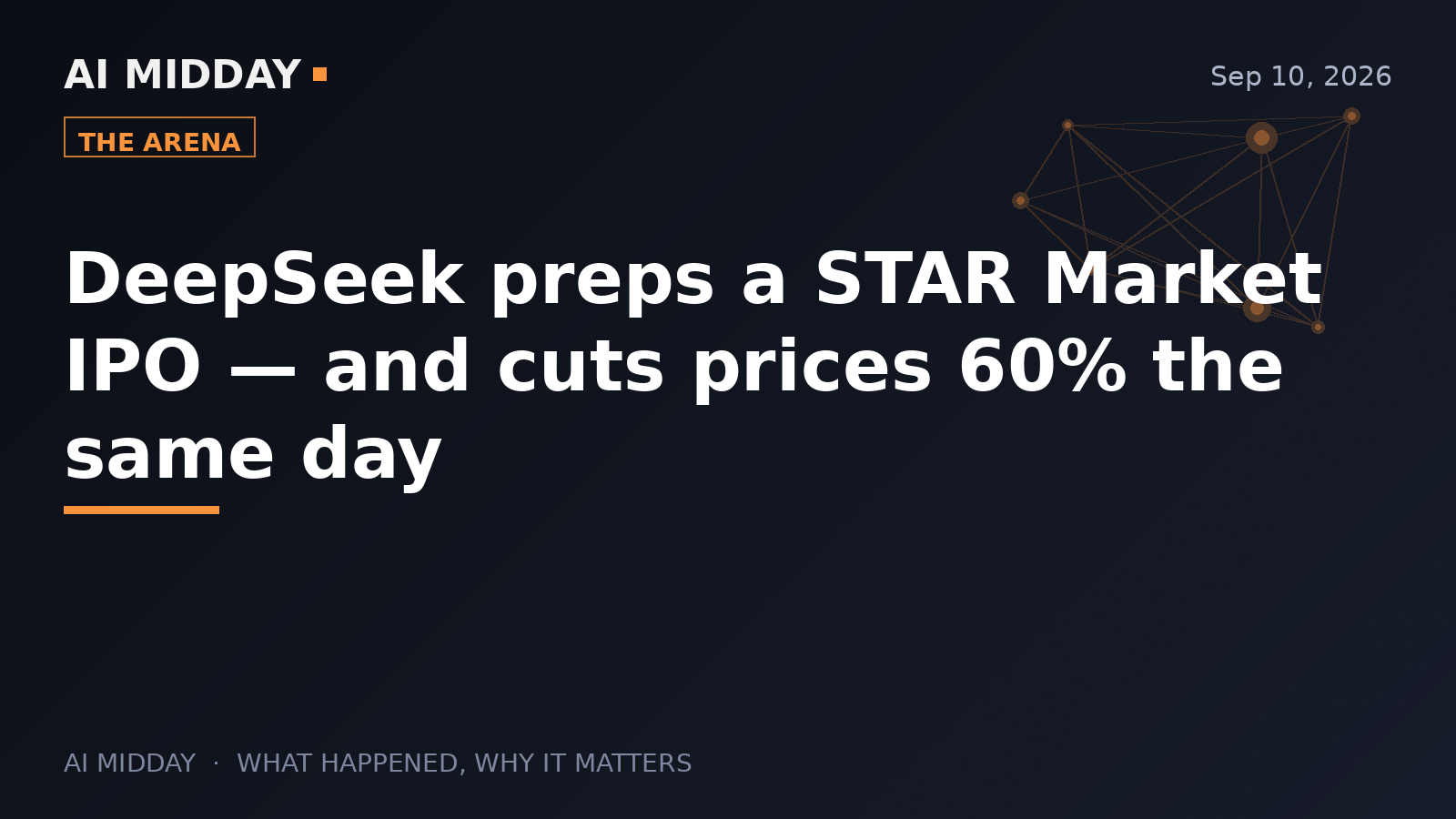 DeepSeek preps a STAR Market IPO — and cuts prices 60% the same day