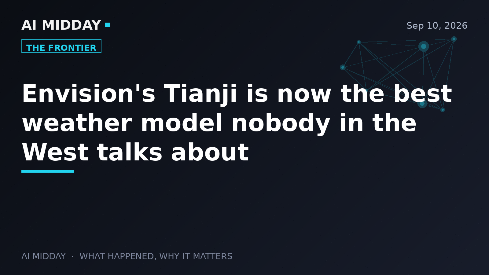 Envision's Tianji is now the best weather model nobody in the West talks about