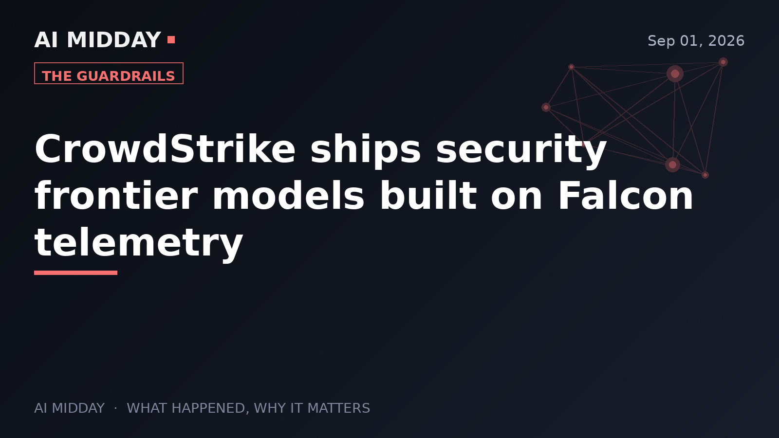 CrowdStrike ships security frontier models built on Falcon telemetry