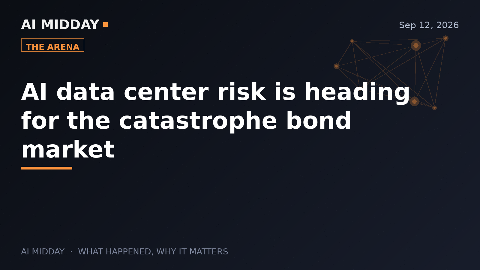 AI data center risk is heading for the catastrophe bond market