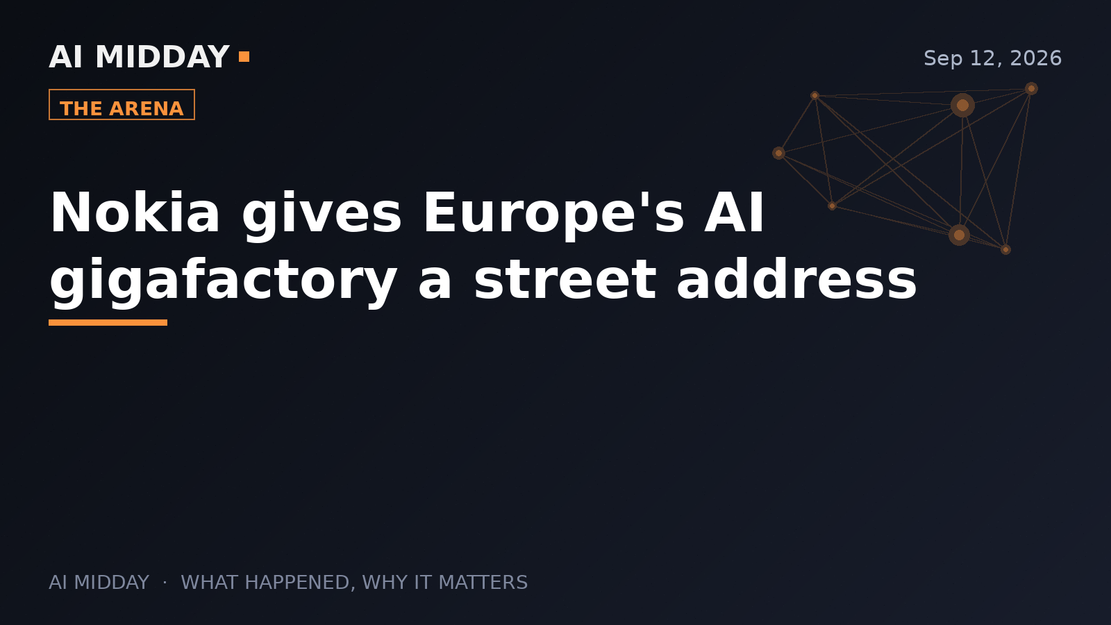 Nokia gives Europe's AI gigafactory a street address