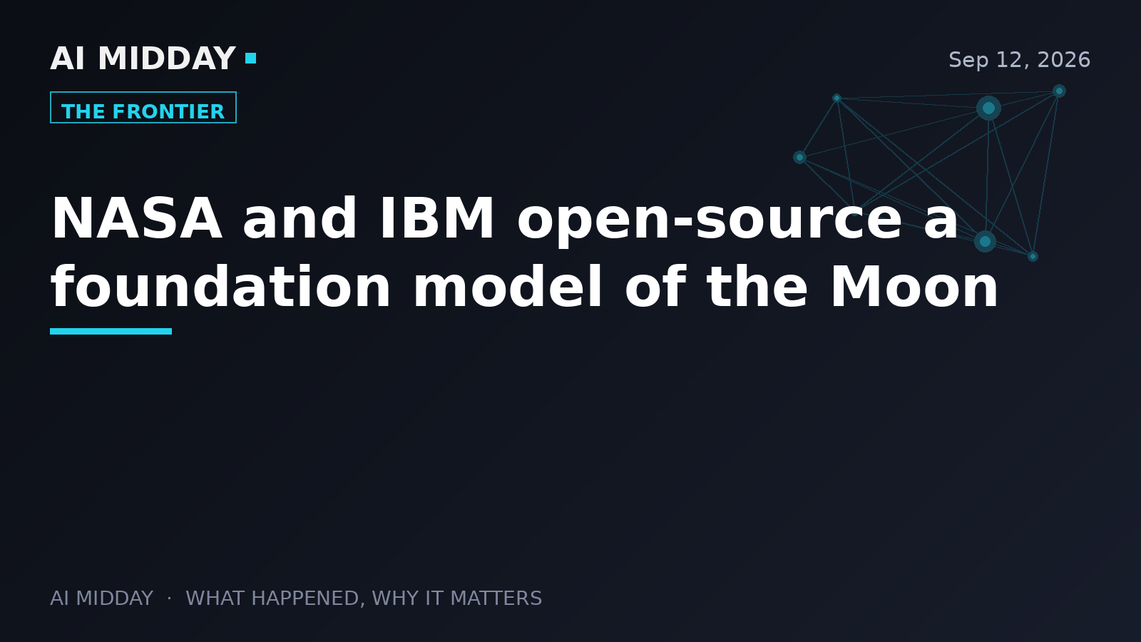 NASA and IBM open-source a foundation model of the Moon