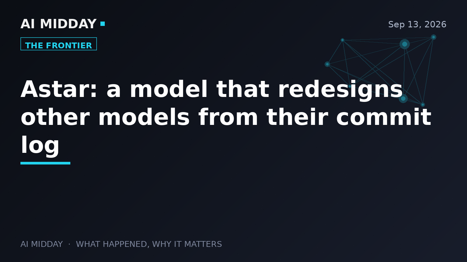 Astar: a model that redesigns other models from their commit log