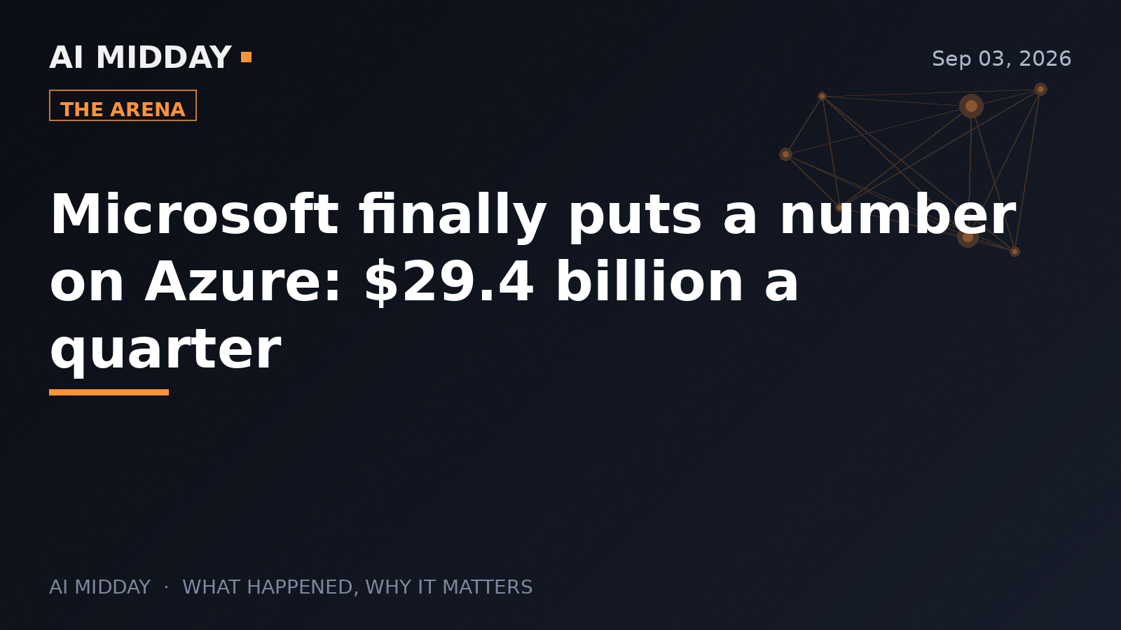 Microsoft finally puts a number on Azure: $29.4 billion a quarter