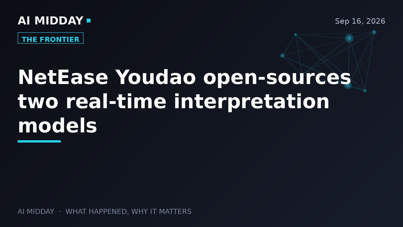 NetEase Youdao open-sources two real-time interpretation models