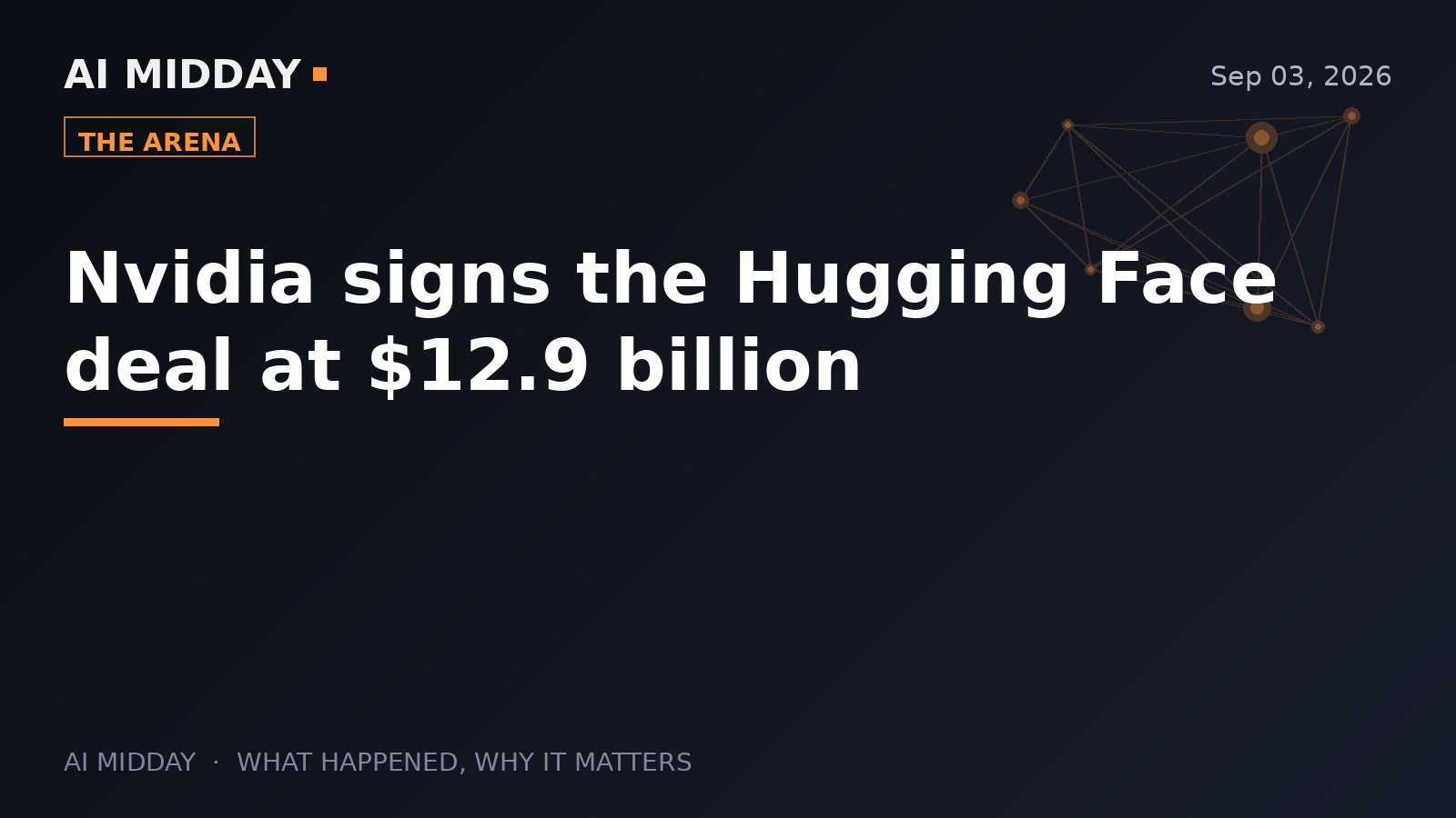 Nvidia signs the Hugging Face deal at $12.9 billion