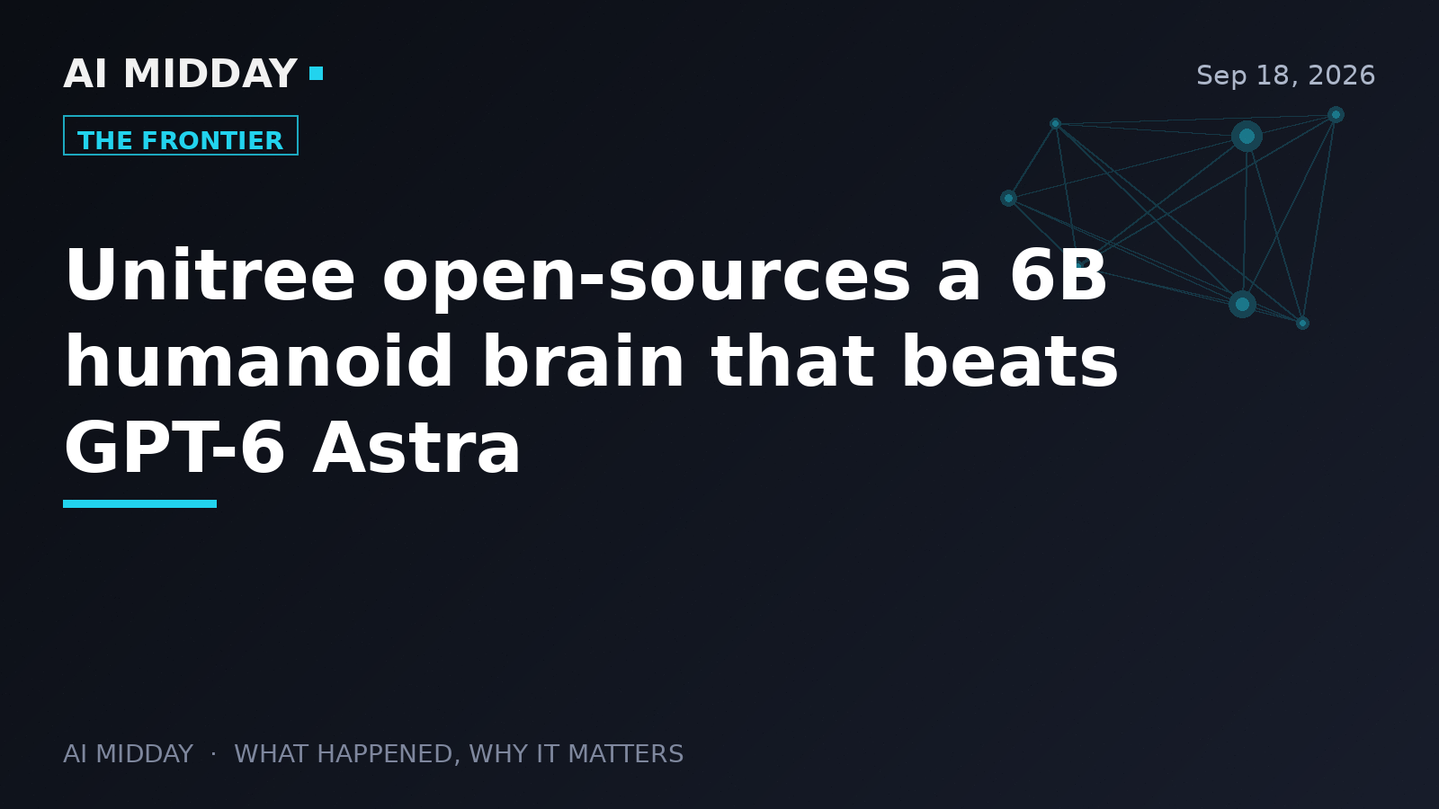 Unitree open-sources a 6B humanoid brain that beats GPT-6 Astra