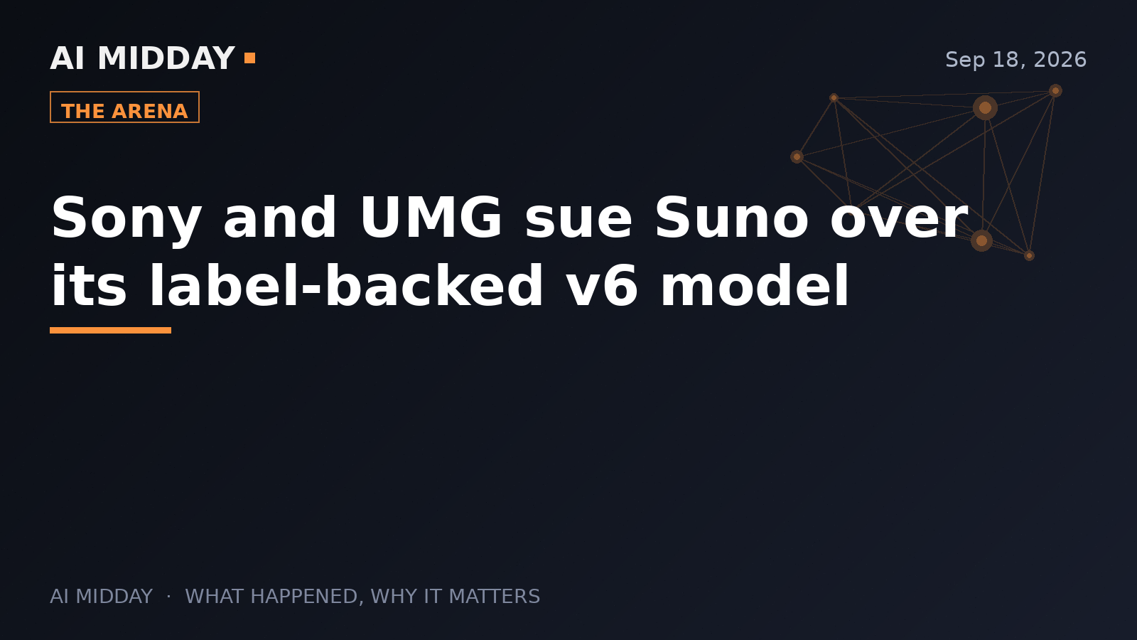 Sony and UMG sue Suno over its label-backed v6 model