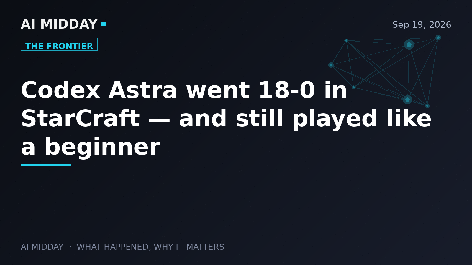 Codex Astra went 18-0 in StarCraft — and still played like a beginner