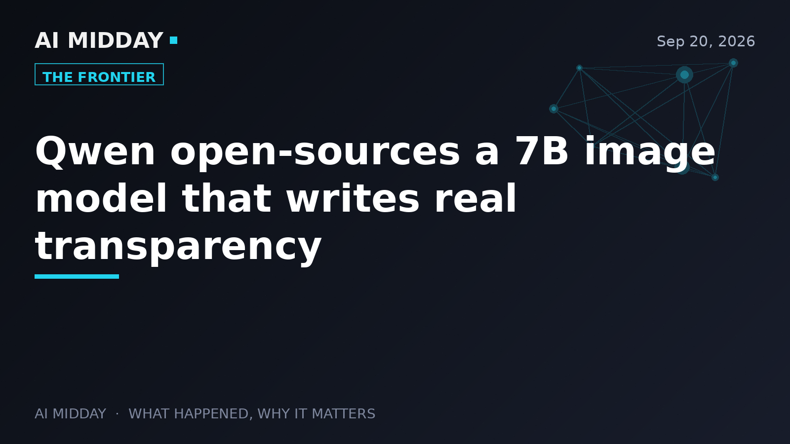Qwen open-sources a 7B image model that writes real transparency